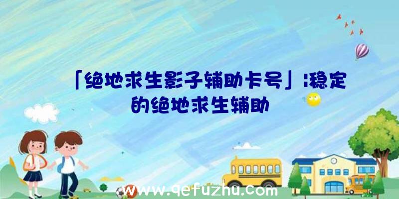 「绝地求生影子辅助卡号」|稳定的绝地求生辅助